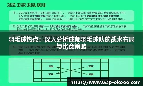 羽毛球热点：深入分析成都羽毛球队的战术布局与比赛策略